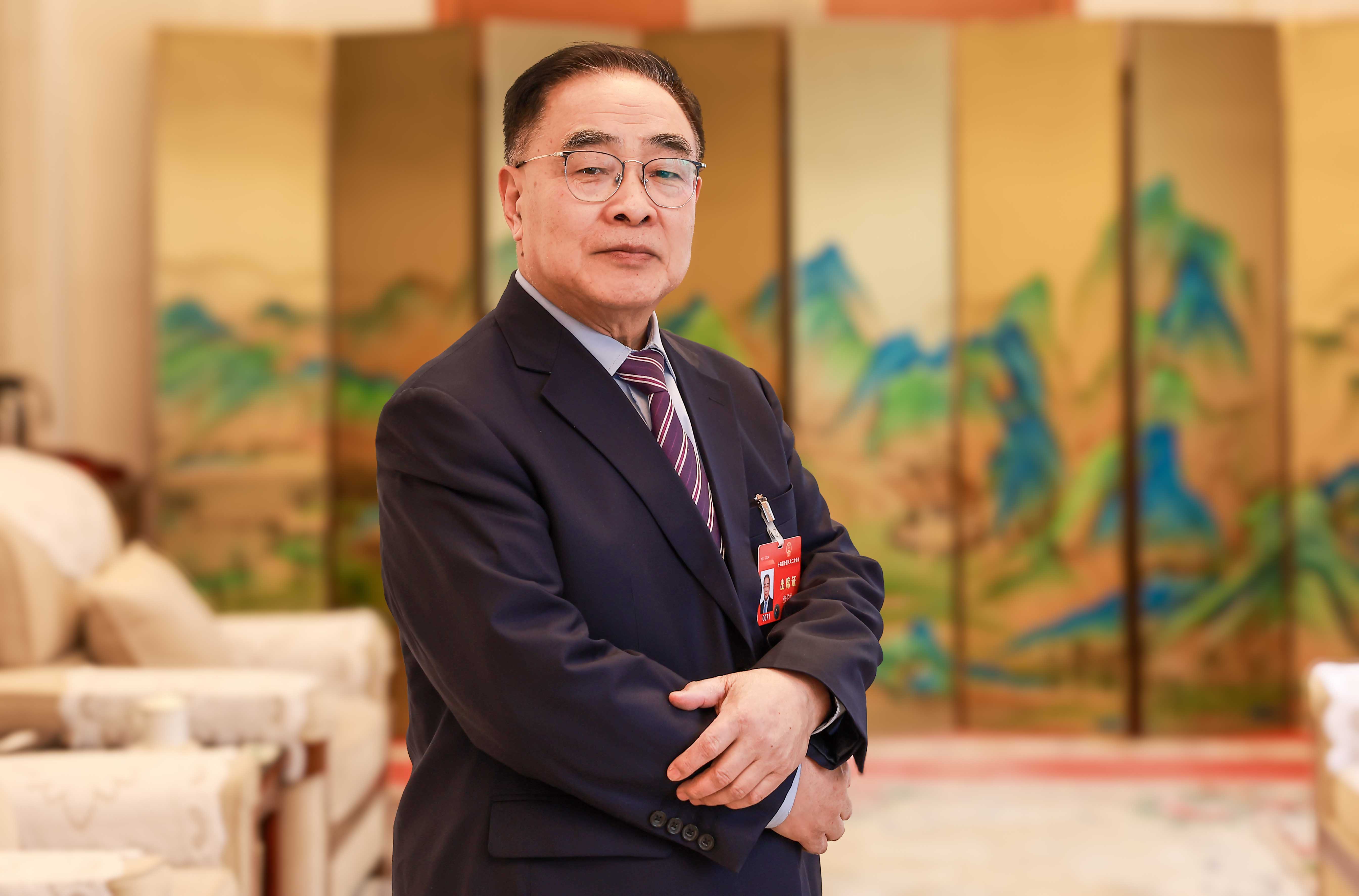 全國(guó)人大代表，中國(guó)工程院院士、天津中醫(yī)藥大學(xué)名譽(yù)校長(zhǎng)張伯禮。受訪者供圖