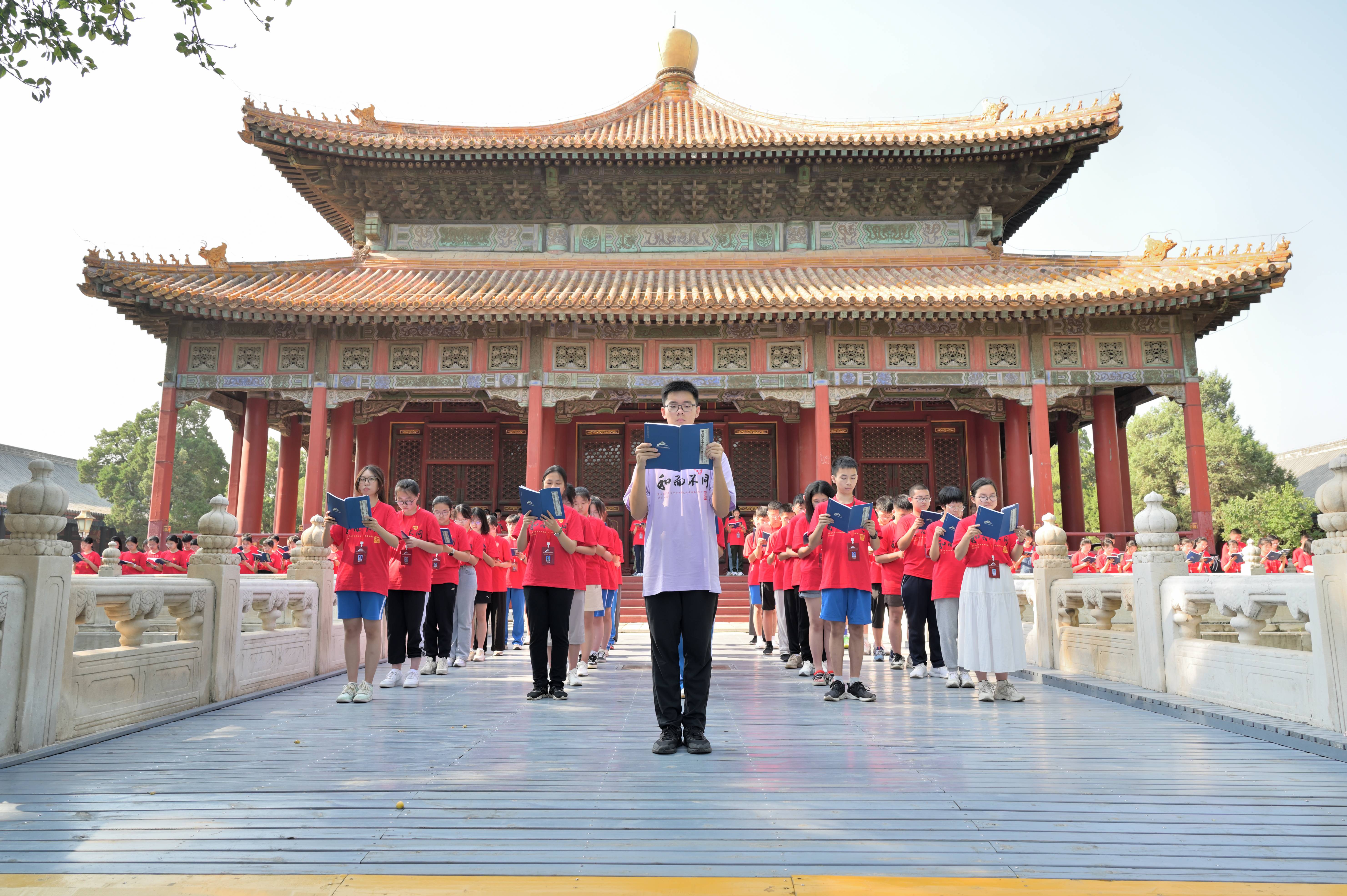 晨起誦讀環(huán)節(jié)。校方供圖