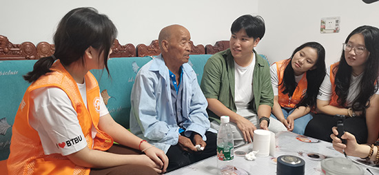 北京工商大學(xué)組織學(xué)生走進(jìn)北京市延慶區(qū)。學(xué)校供圖